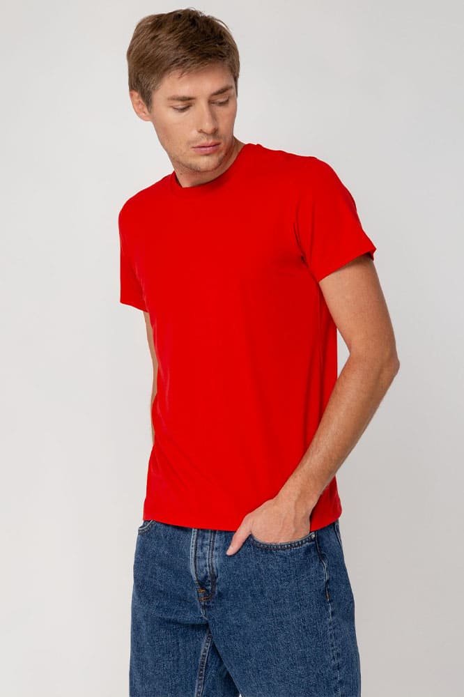 Футболка мужская T-bolka Stretch, красный