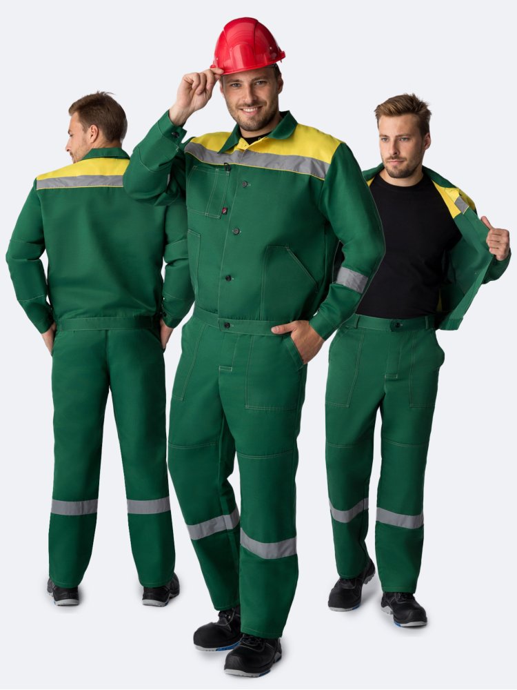 Костюм Легион-1 СОП IMP (тк.Смесовая,210) брюки, зеленый/желтый