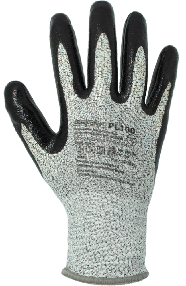 Перчатки ArmProtect противопорезные (НРРЕ+нитрил), PL100
