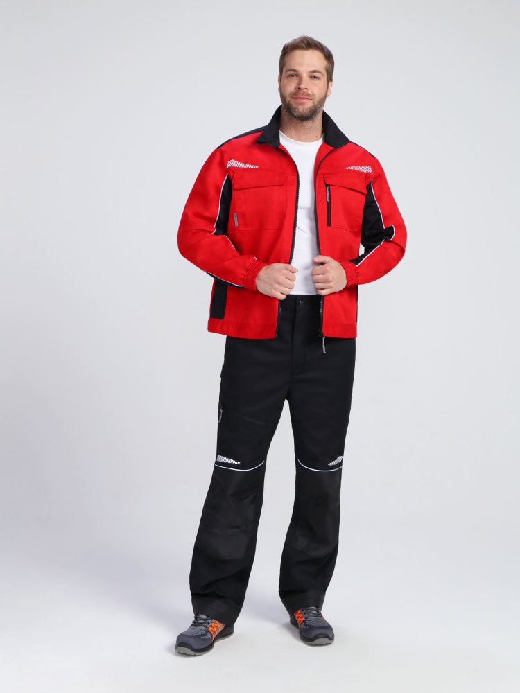 Костюм ProfLineSpecialist-1 (тк.Смесовая,240) брюки, красный/черный