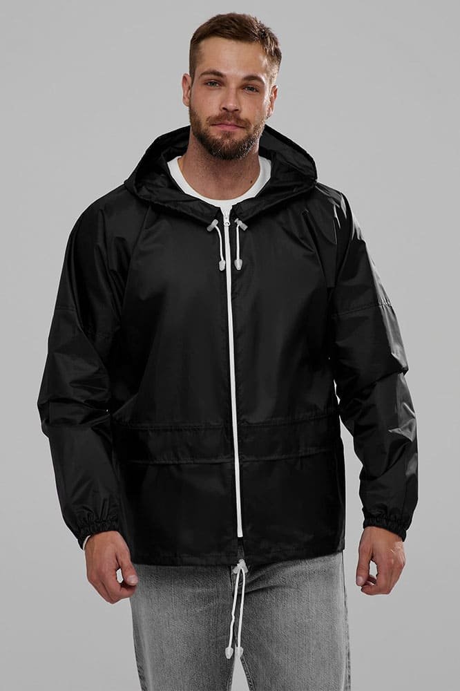 Куртка-дождевик Лидер (Таффета/Оксфорд, 240), черный