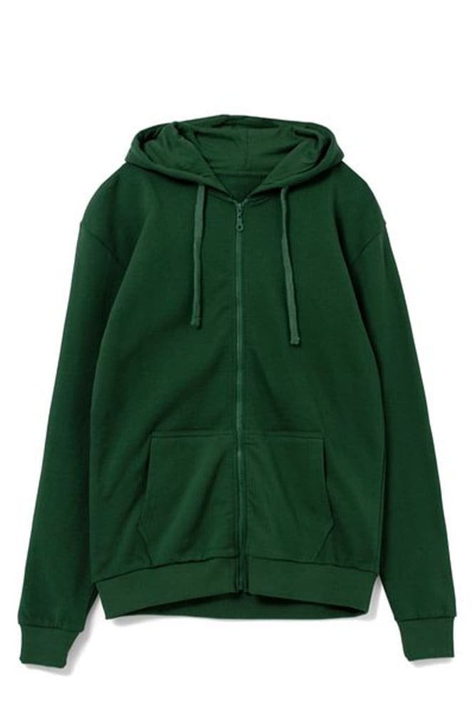 Толстовка на молнии с капюшоном Siverga Heavy 2.0, темно-зеленый