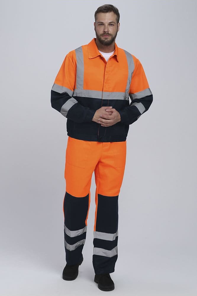 Костюм сигнальный Неон CH (тк.Смесовая,210) п/к, оранжевый/т.синий