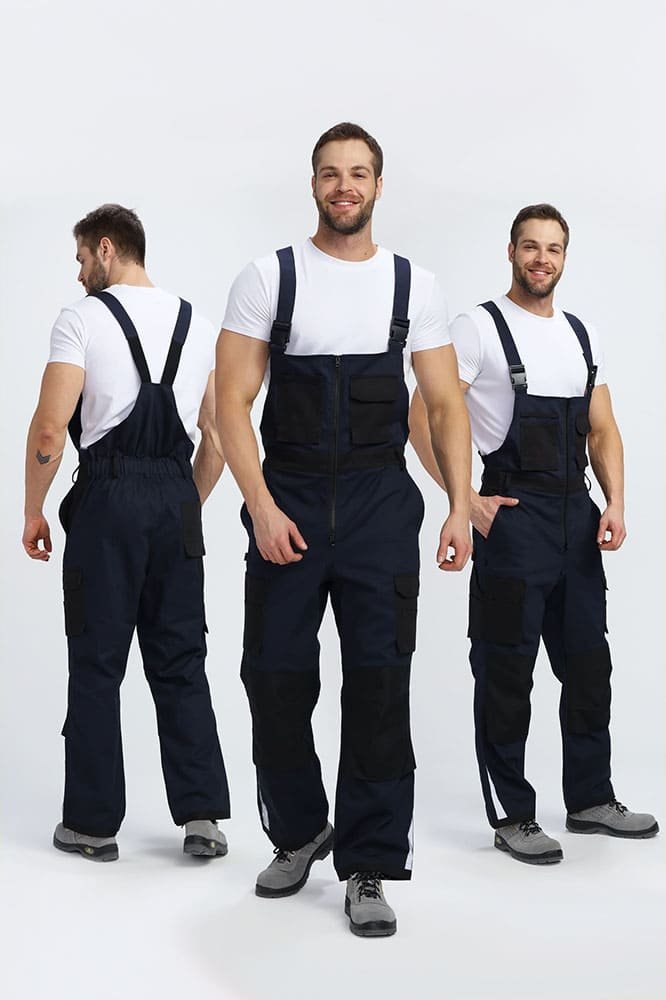 Полукомбинезон Милан CH (тк.Смесовая,260), т.синий/черный