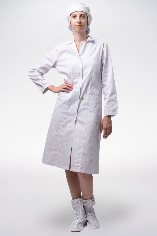 Халат женский Антистатика М-102 тип D, белый