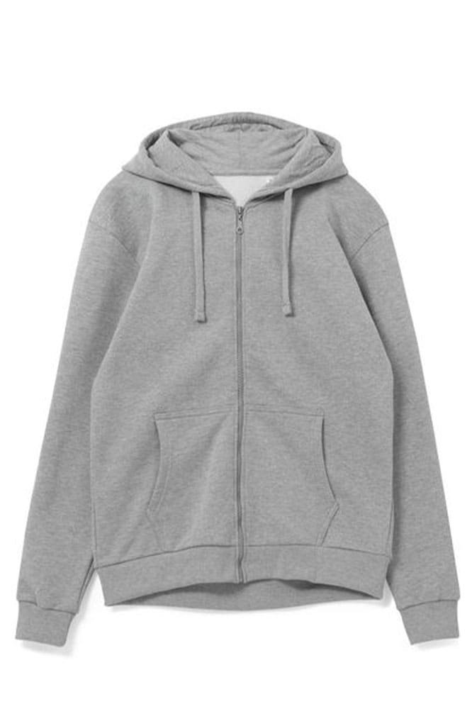 Толстовка на молнии с капюшоном Siverga 2.0, серый меланж