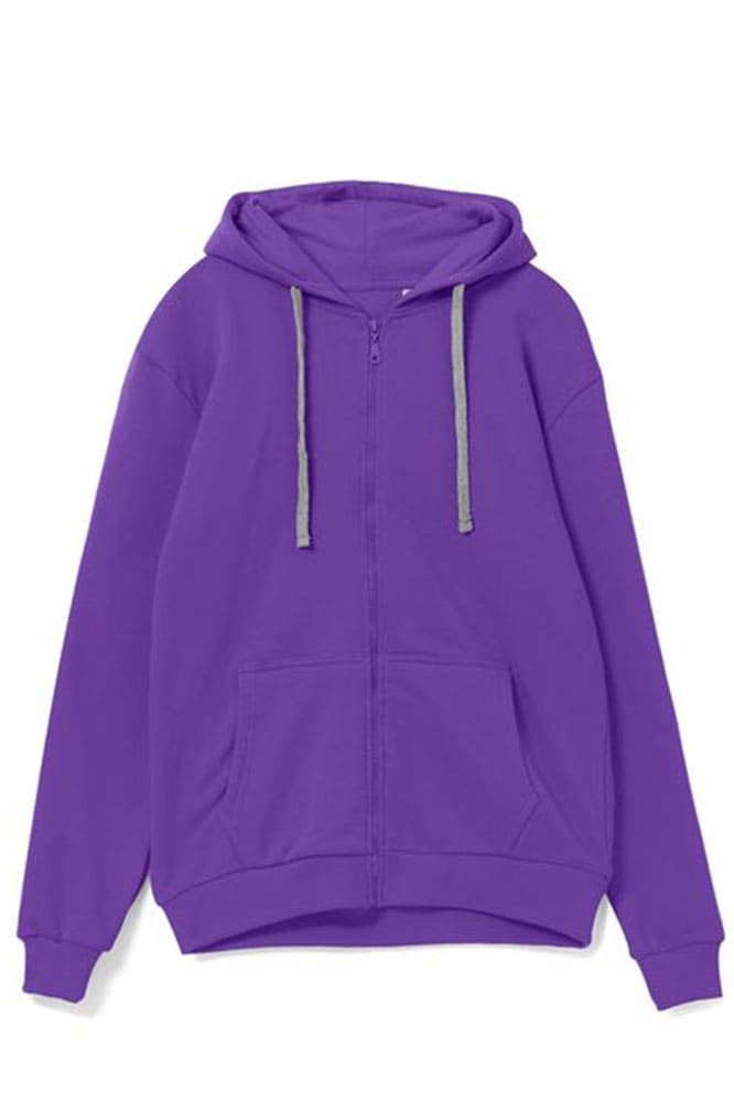 Толстовка на молнии с капюшоном Siverga Heavy 2.0, фиолетовый