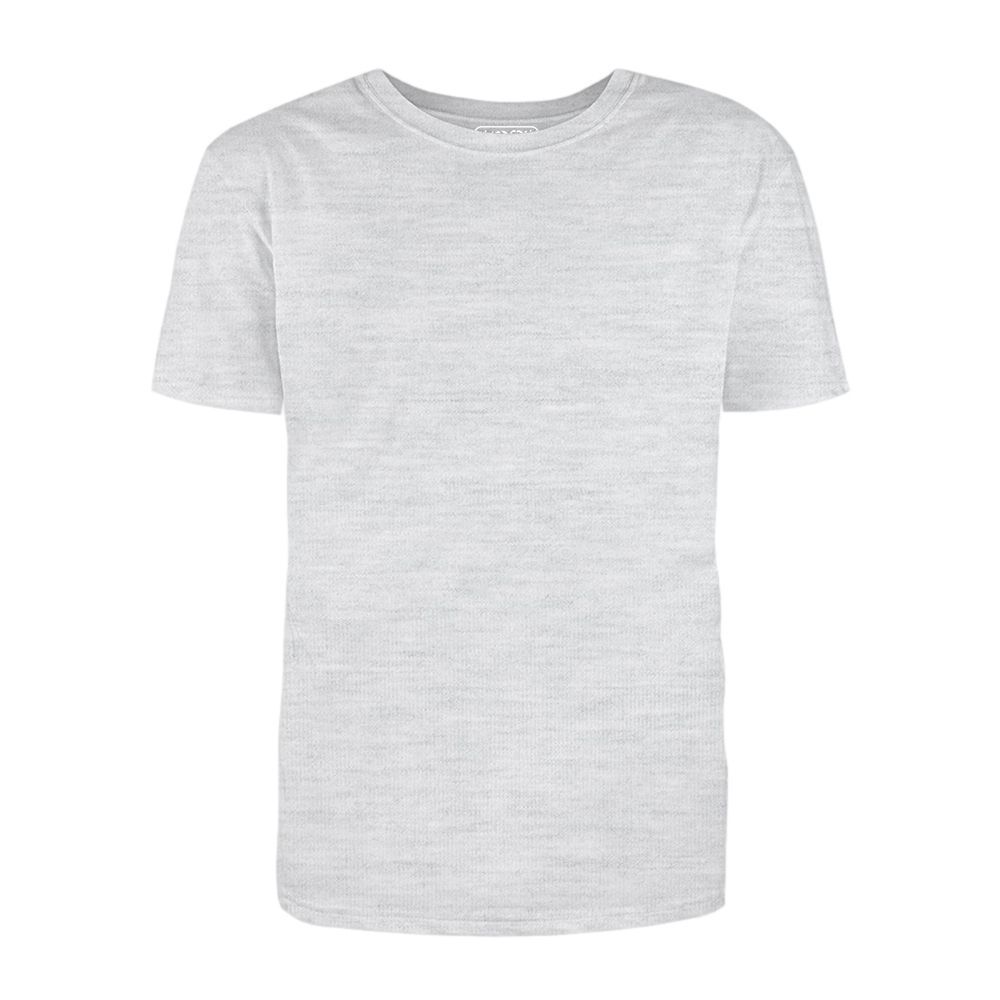 Футболка Премиум О-ворот (тк.Трикотаж, 155), серый меланж
