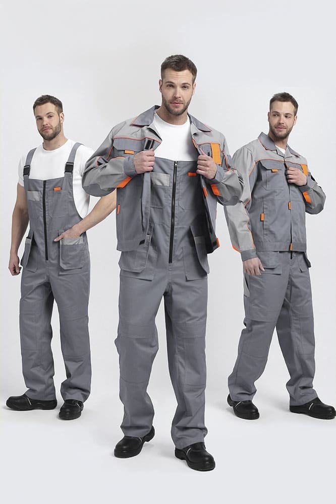 Костюм Союз-Профессионал-2 CH (тк.Смесовая,240) п/к, серый/св.серый/оранжевый