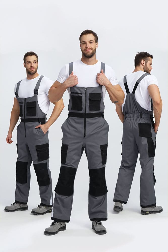 Полукомбинезон Милан CH (тк.Смесовая,260), т.серый/черный