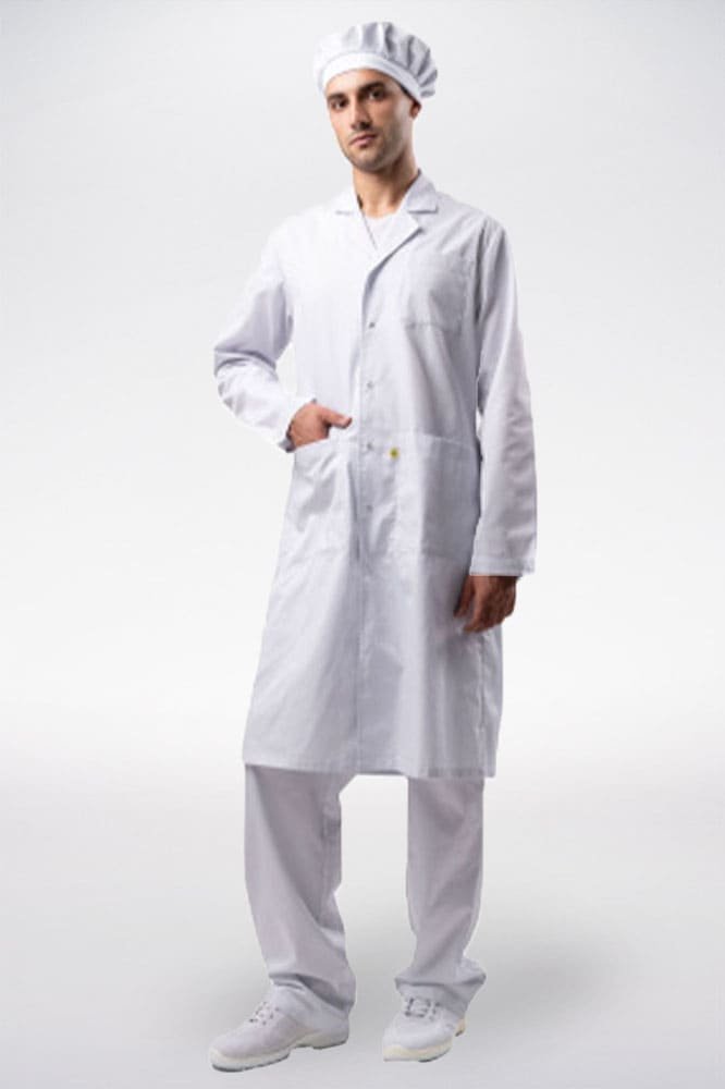 Халат мужской Антистатика М-105 тип D, белый