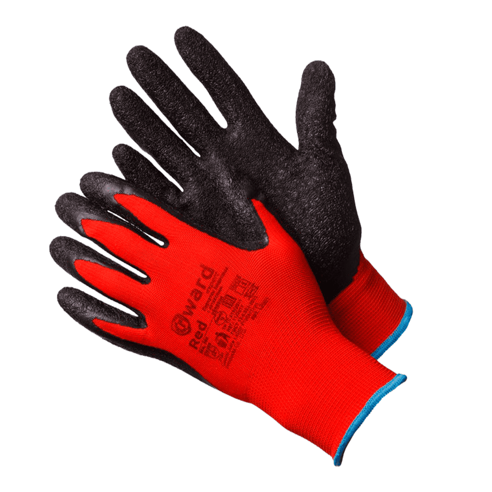 Перчатки Gward нейлоновые с текстурированным латексным покрытием, L2001