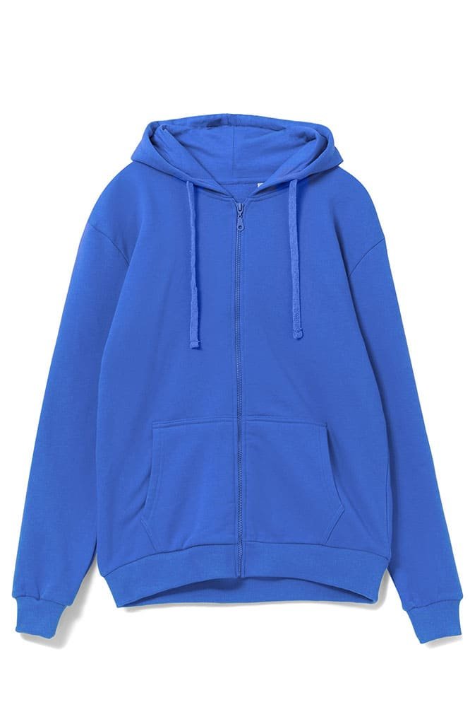 Толстовка на молнии с капюшоном Siverga 2.0, ярко-синий