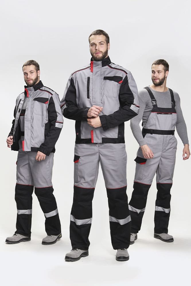 Костюм Сервис IMP (тк.Смесовая,240) п/к, серый/черный