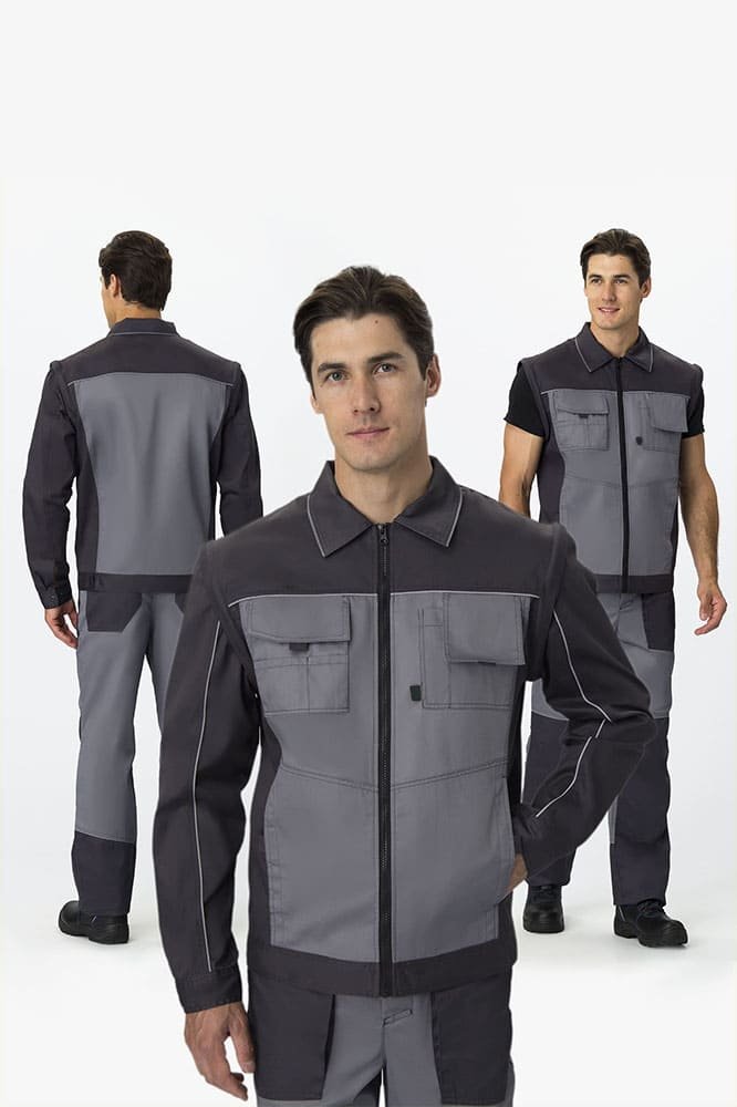 Куртка-трансформер Лидер IMP (тк.Смесовая,240), т.серый/св.серый