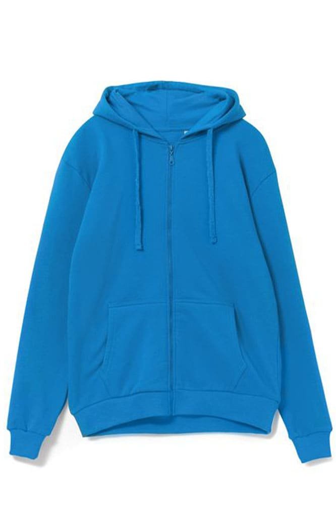 Толстовка на молнии с капюшоном Siverga 2.0, бирюзовый
