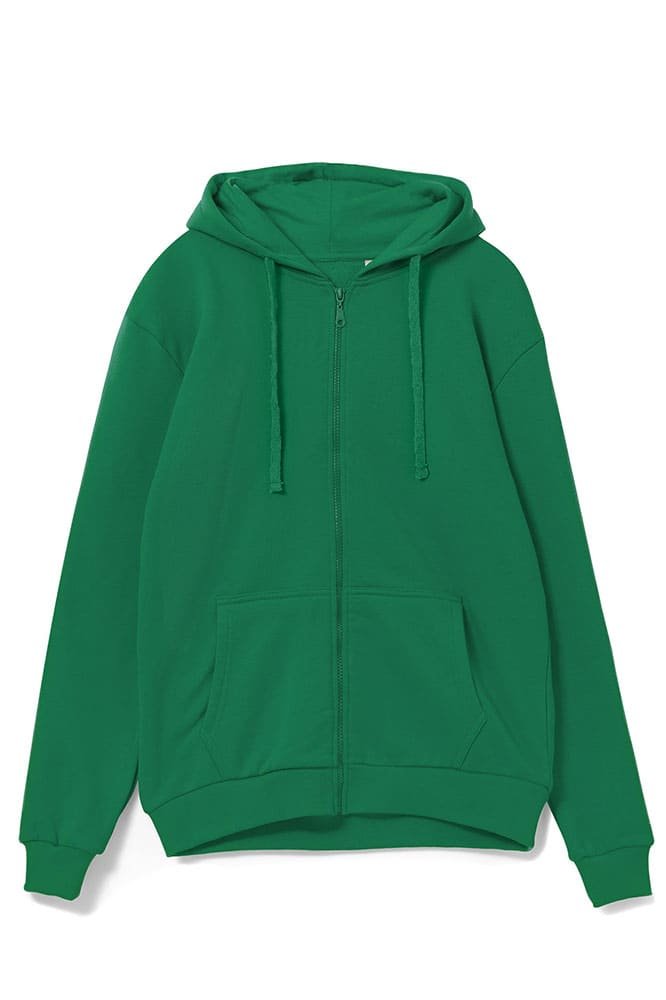Толстовка на молнии с капюшоном Siverga 2.0, зеленый