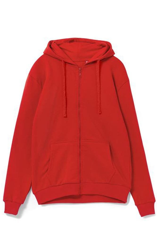 Толстовка на молнии с капюшоном Siverga Heavy 2.0, красный