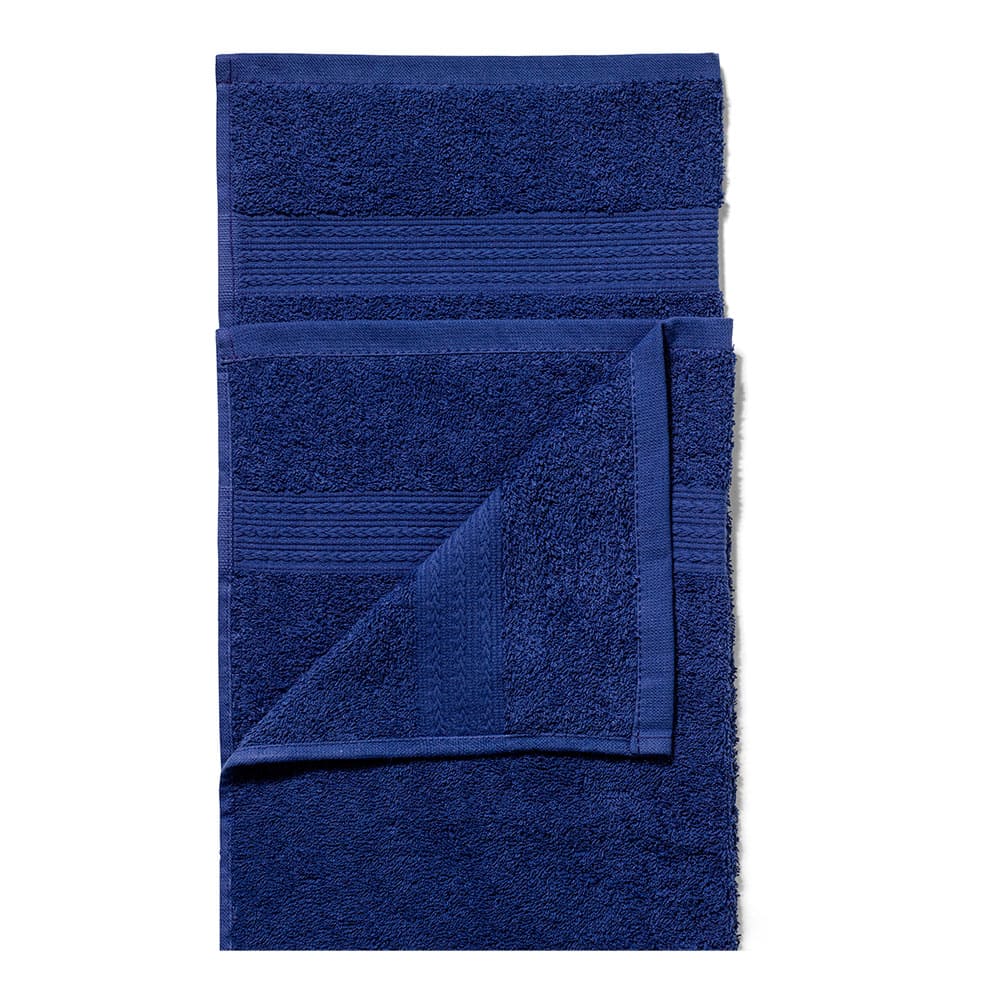 Полотенце махровое (70х140), т.синий