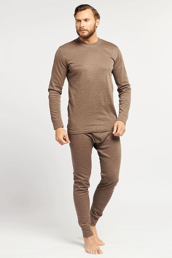 Термобелье (Полиэстер/кофейное волокно) двухслойное, коричневый