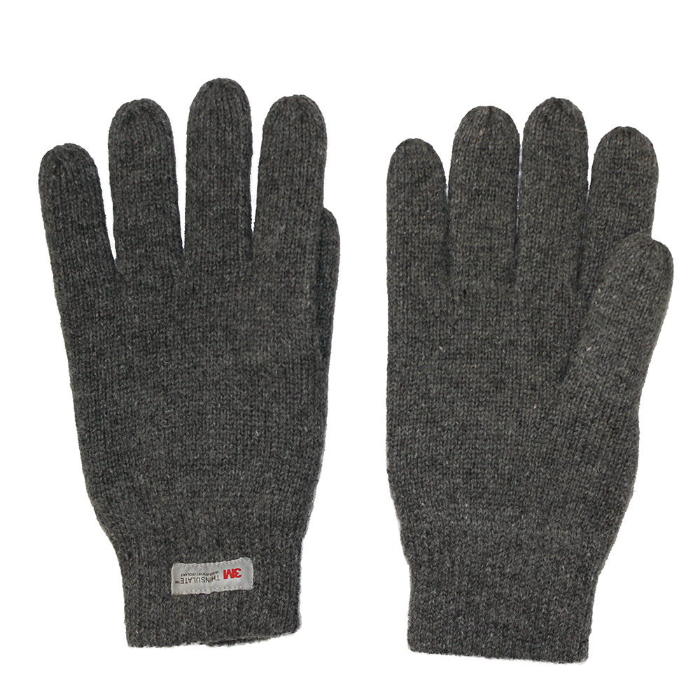 Перчатки утепленные ProfLineBase (Полушерсть), серый