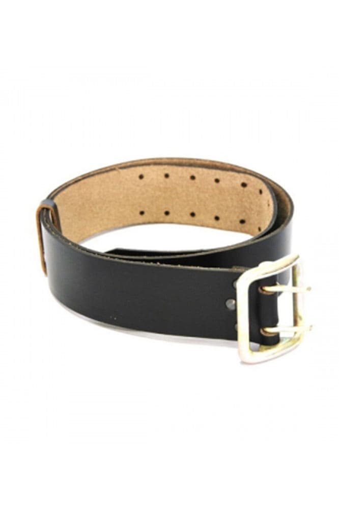 Ремень с анодированной пряжкой непрошивной (офицерский), черный