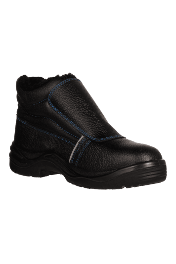 Ботинки рабочие сварщика утепленные с пряжкой и металлоподноском