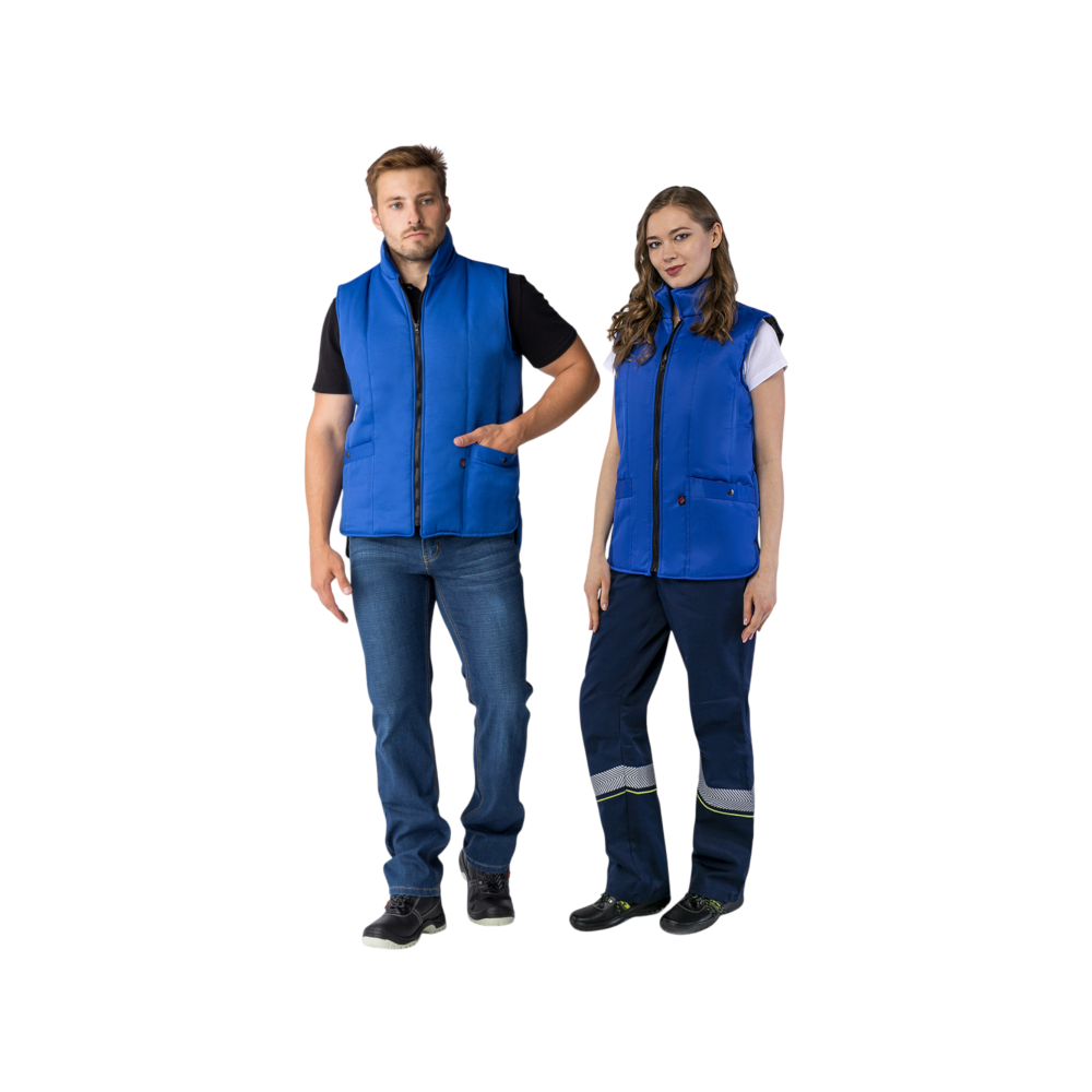 Жилет утеплённый Универсальный, васильковый