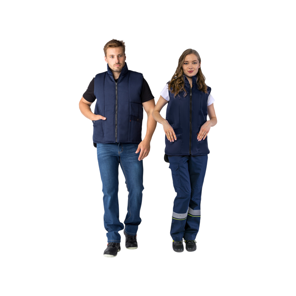 Жилет утеплённый Универсальный, темно-синий