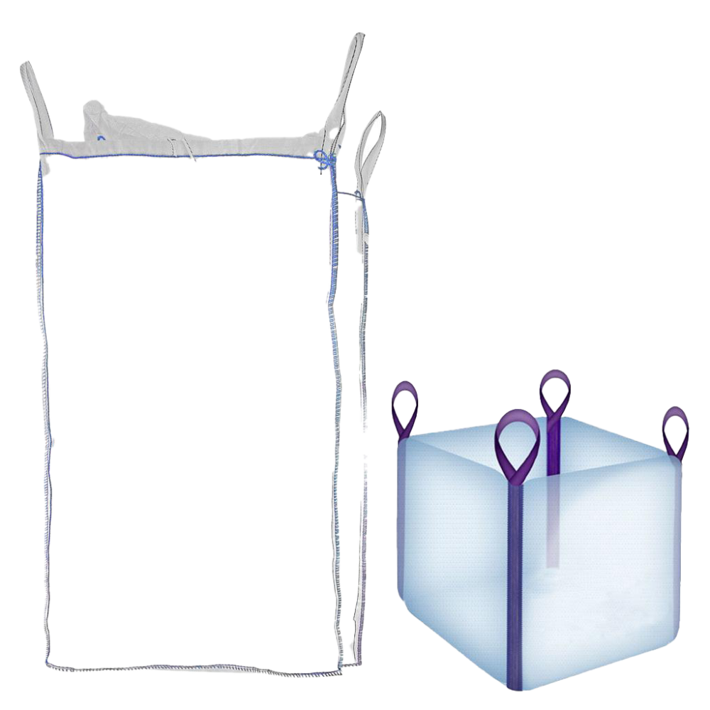 Биг-Бэг двухстропный 60 х 60 х 125 см, верх открытый, низ глухой