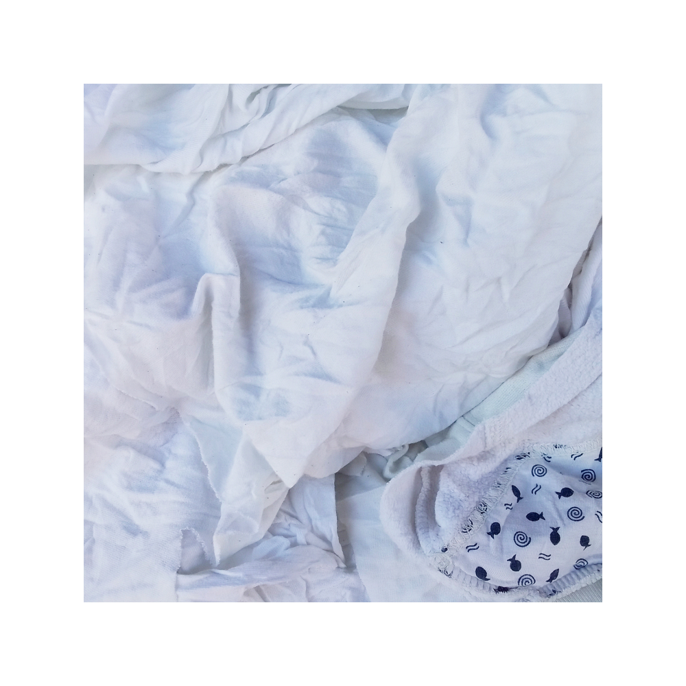 Ветошь Laut х/б белый трикотаж ЭКОНОМ, 10 кг