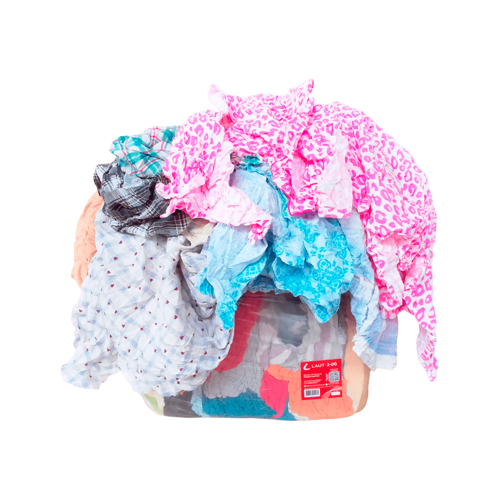 Ветошь Laut, фланель цветная 10 кг