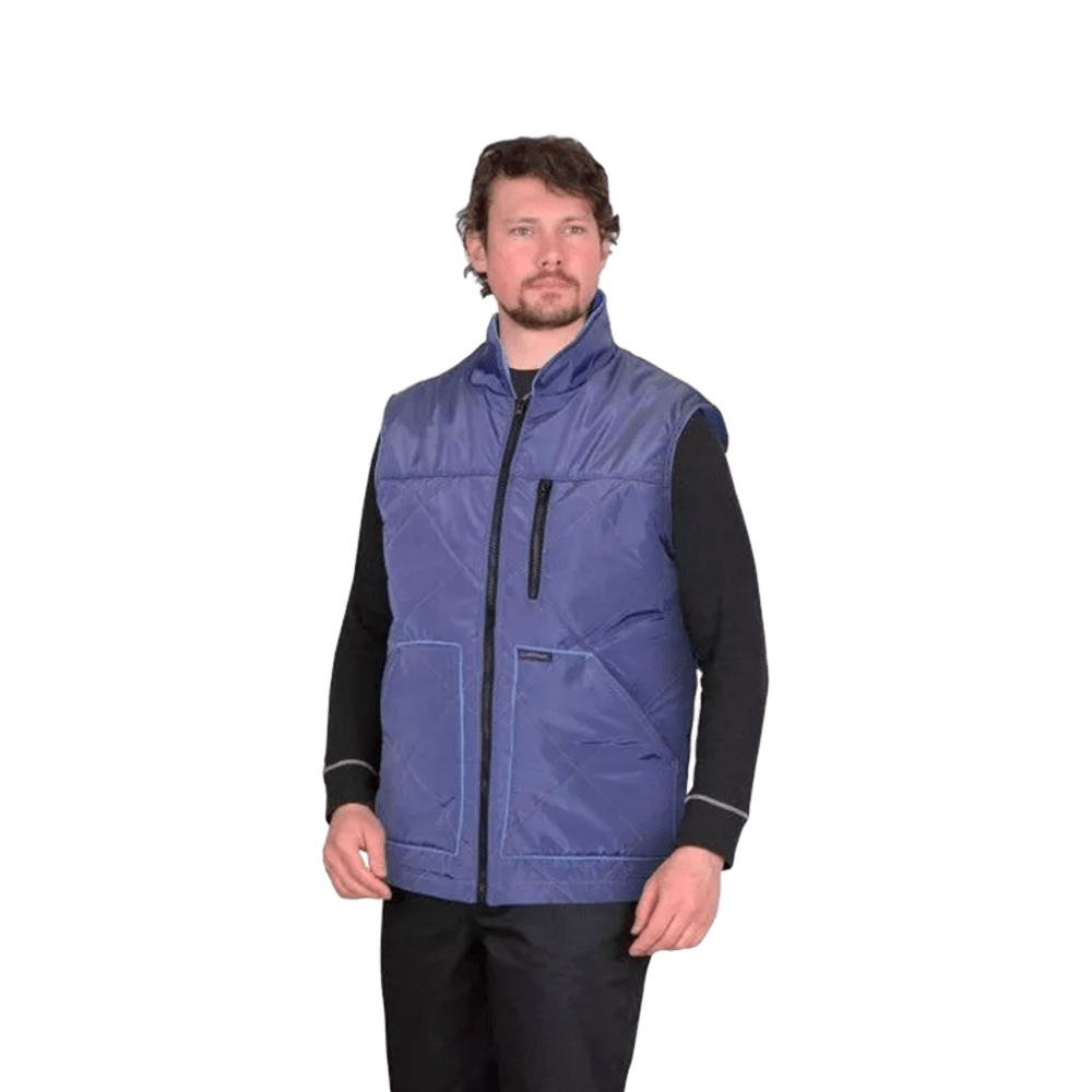 Жилет Европа удлиненный, индиго