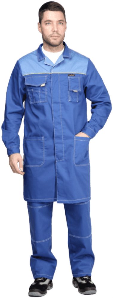 Халат ТУРБО летний, василек