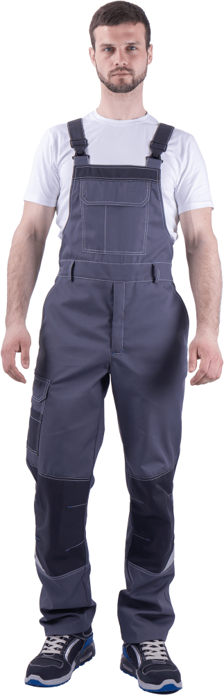 Полукомбинезон ТУРБО SAFETY летний, серый-т.серый