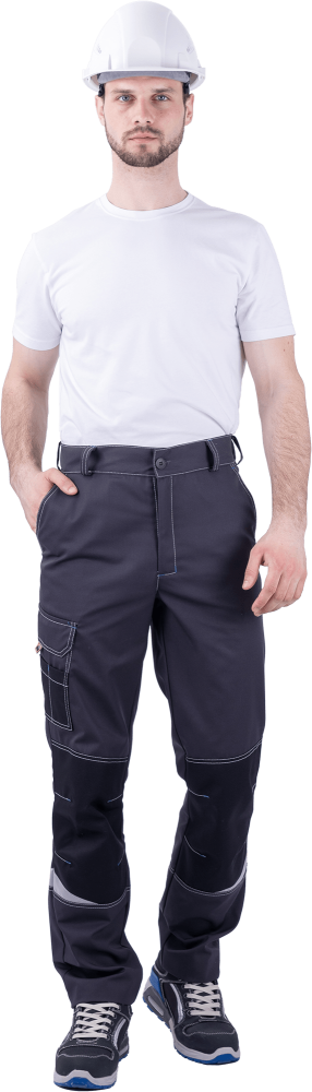 Брюки ТУРБО SAFETY летние, т.серый-черный