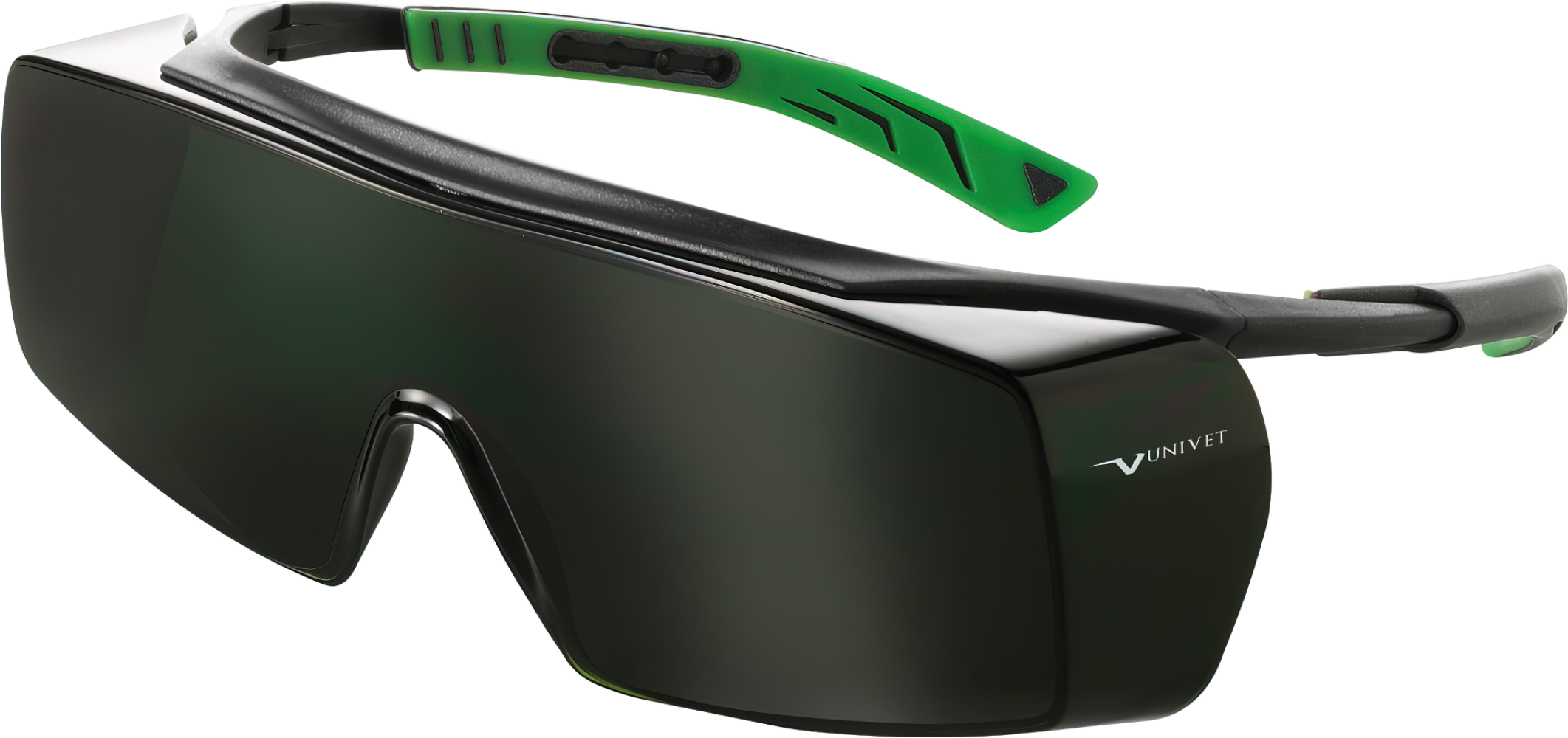 Очки UNIVET™ 5X7 (5X7.01.11.50) (РС) Anti-scratch+ (К), газосварочные (Green IR5)