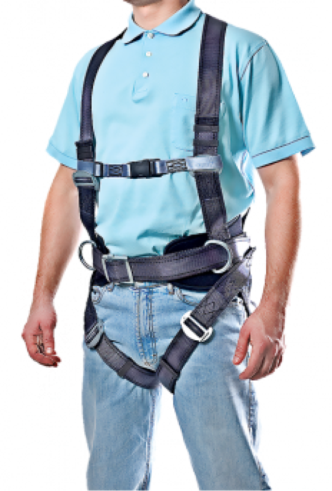 Привязь BG СПР-03, наплечные/набедренные лямки, высокий плотный кушак