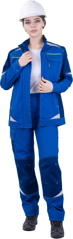 Куртка ТУРБО SAFETY летняя, василек-синий, женская