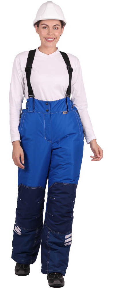 Брюки ЭДВАНС зимние, василек-синий, женские