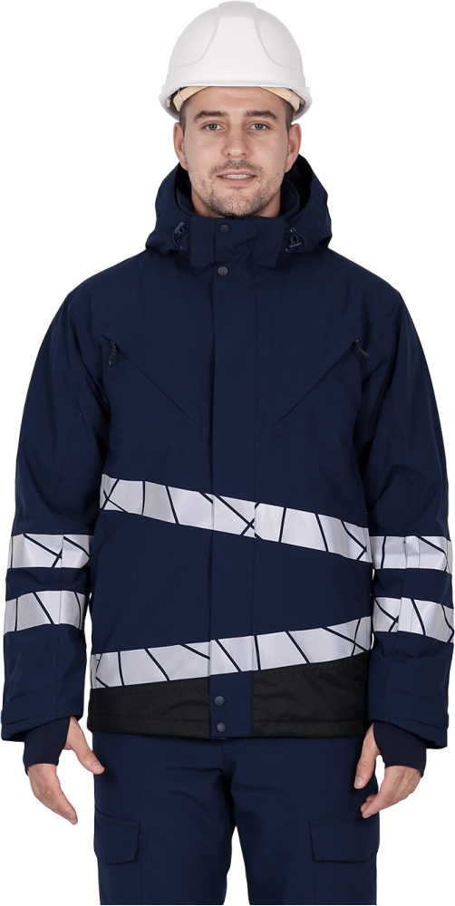 Куртка мужская утепленная ACTIVE, синий-черный