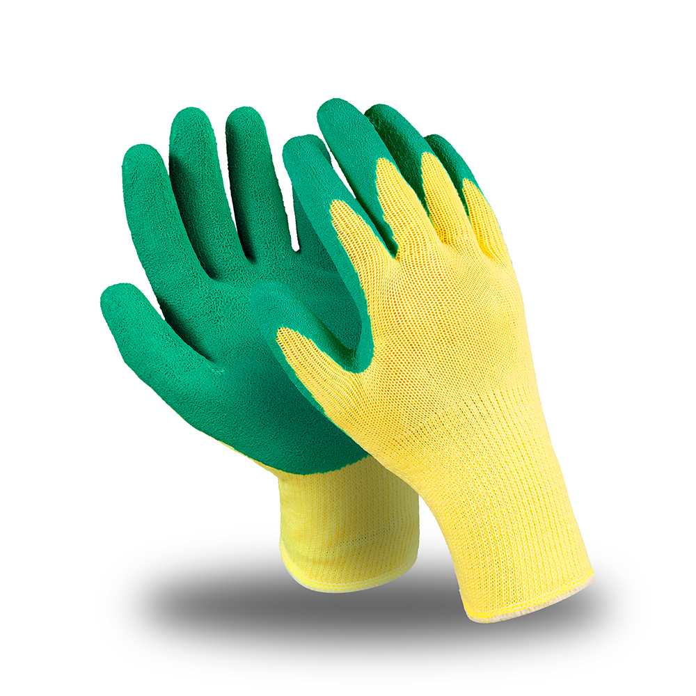 Перчатки MS Латекс (MS-141), полиэфир, латекс частичный, оверлок