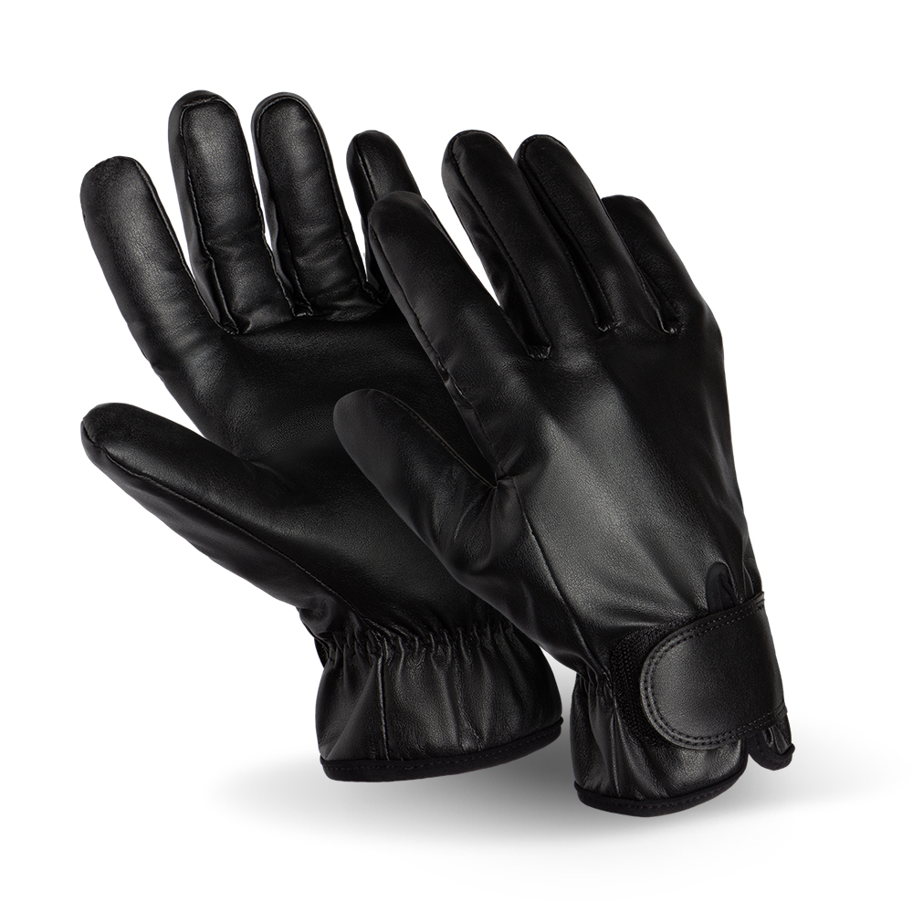 Перчатки ВИБРОФЛЕКС (VG-561), трикотаж, полиуретан сплошной, VibraGel®, Velcro®, цвет черный