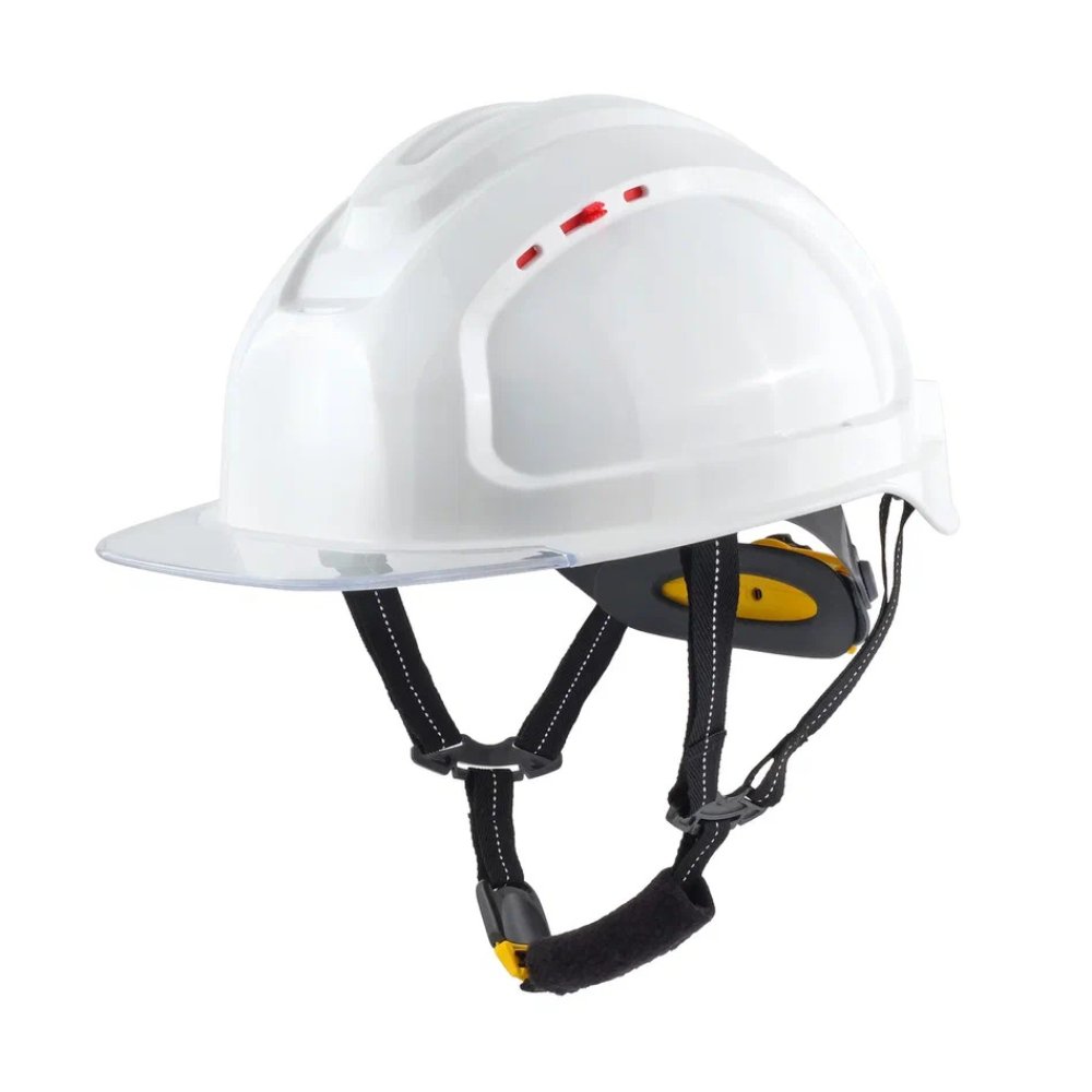 Каска СОМЗ-80 АБСОЛЮТ ПРЕСТИЖ RAPID (783717) белая, бесцветный козырек