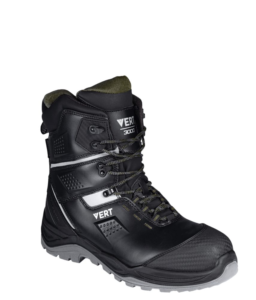 Ботинки VERT высокий берец с КП и КС кожаные ПУ/ТПУ