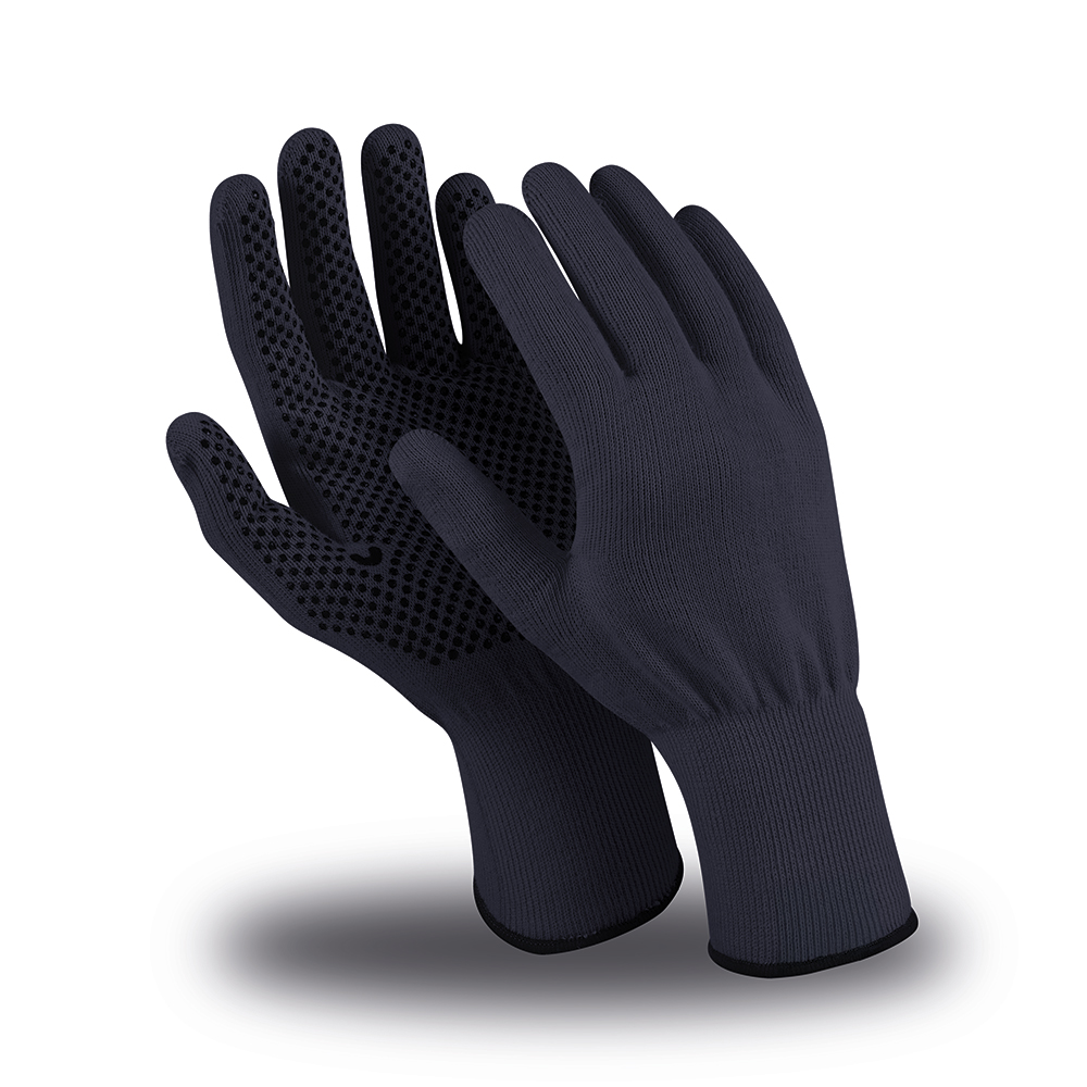 Перчатки АРАМАКС БЛЭК (MG-315), Kevlar®, SlipGrip®, оверлок, цвет черный