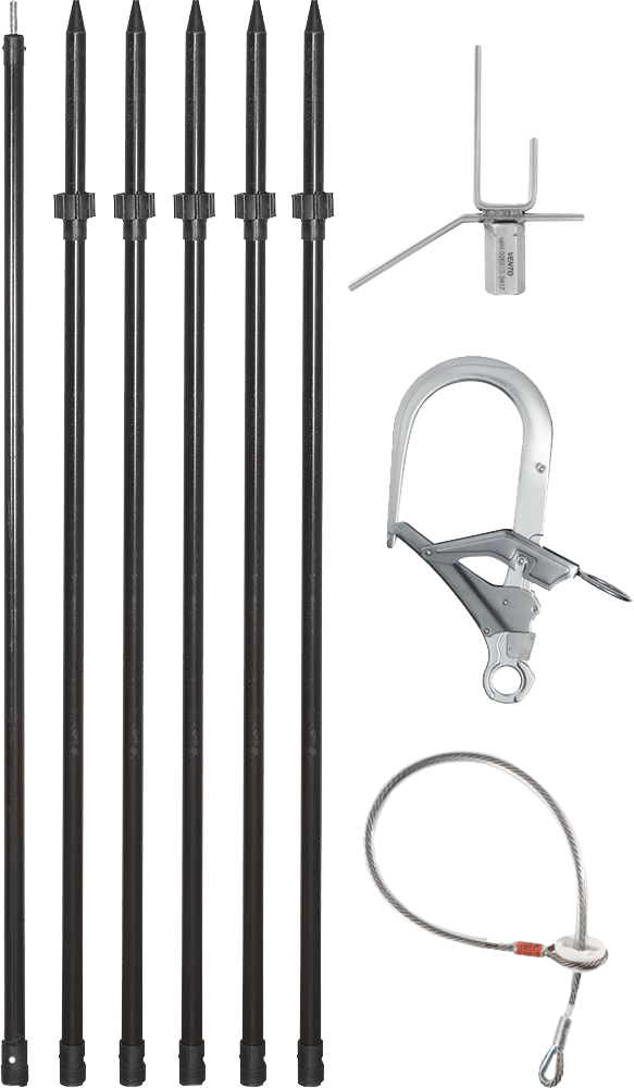 Комплект ИНСТАЛ-3 (vpro 0273) штанга + шип + карабин инсталляционный + C10E