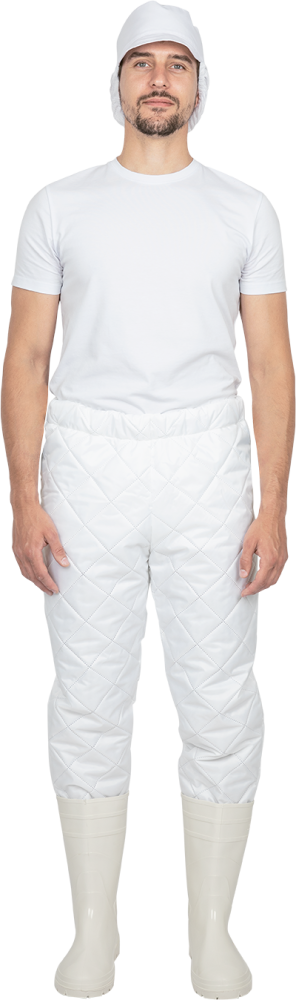 Брюки утепленные АПРЕЛЬ, белые