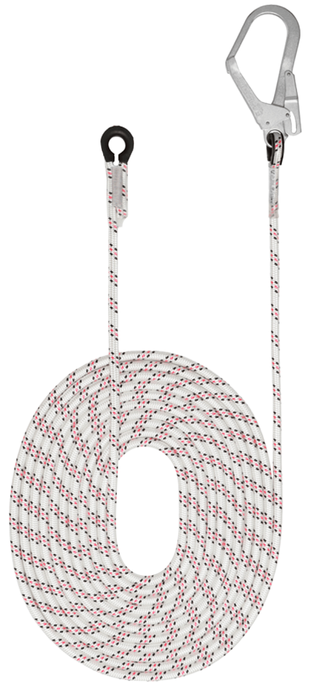Гибкая анкерная линия АнкерЛайн 12 (vnt 091) с карабином "Стальной монтажный" 20 м