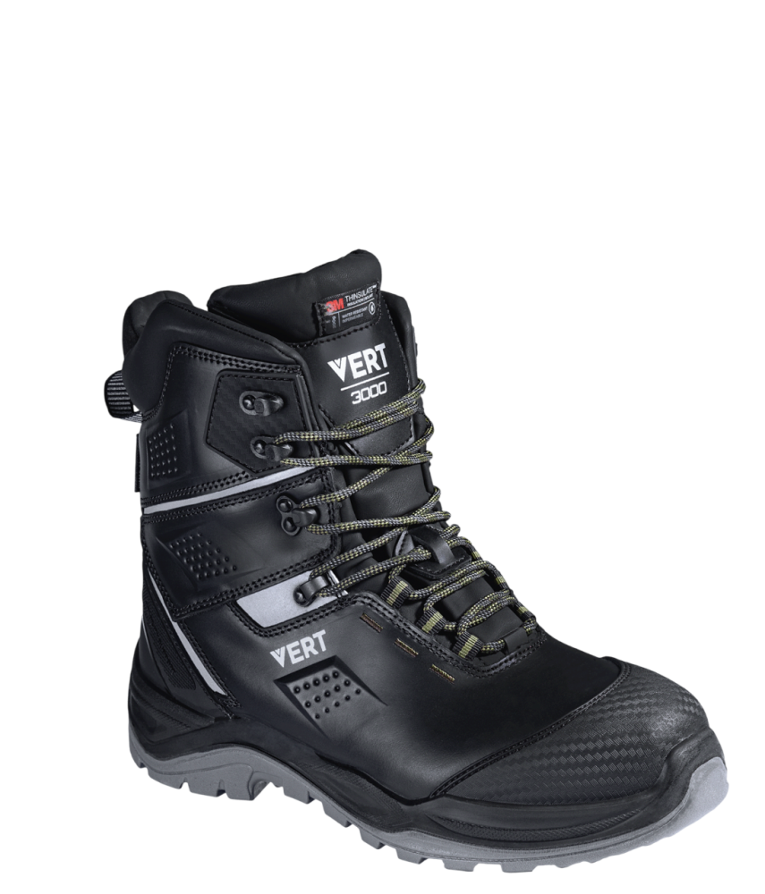 Ботинки VERT высокий берец с КП и КС Thinsulate® шерст. мех кожаные ПУ/ТПУ